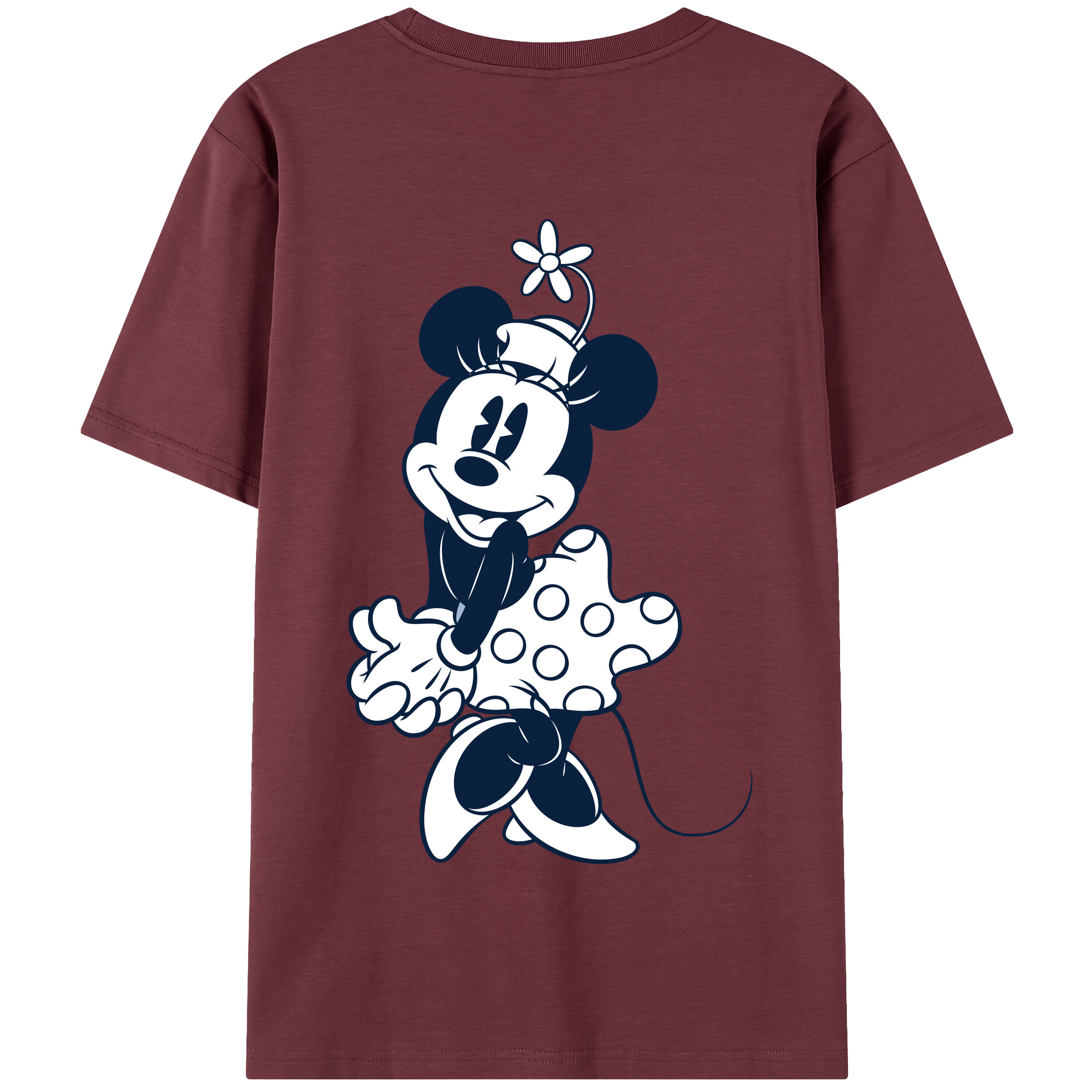 （画像用） ミッキーマウス Mickey Mouse 綿100％半袖Tシャツ（背面プリント）